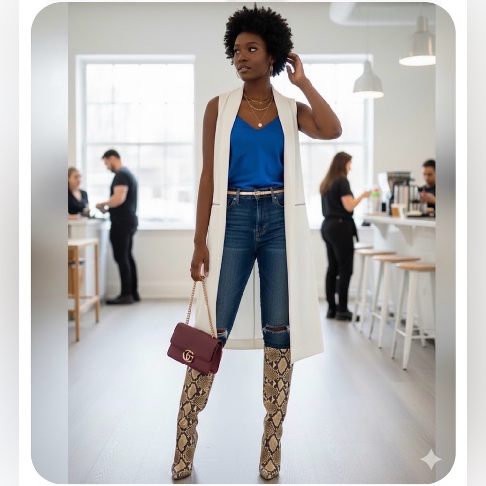 STATEMENT PIECE: Valette Long Vest - Unique Side Zip Details